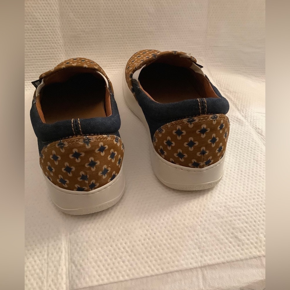 DSQUARED2 Canvas / Denim Brown & Navy Slip On Sneaker Mens 41 EU-8 US RARE H2F‍‍ - Picture 3 of 11